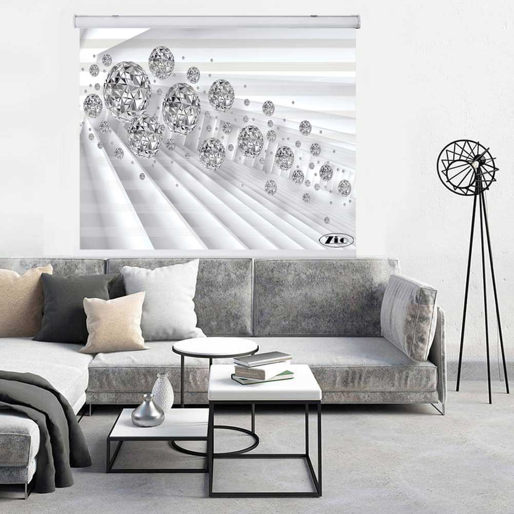 پرده زبرا زیو کد 3D1177 سایز 150x200 سانتی متر