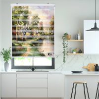 پرده زبرا زیو مدل P6047 سایز 150x200 سانتی متر