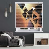پرده زبرا زیو مدل سیلوئت 3D1368 سایز 150x150 سانتی متر