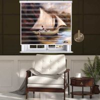 پرده زبرا زیو مدل P6030 سایز 150x200 سانتی متر