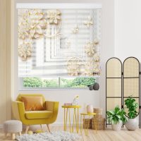 پرده زبرا زیو مدل 3D-1237 سایز 200x200 سانتی متر