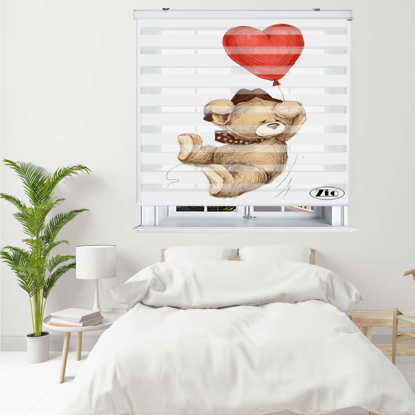 پرده زبرا زیو مدل K3066 سایز 150x200 سانتی متر