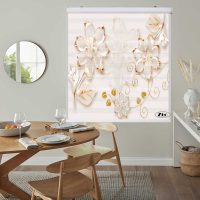 پرده زبرا زیو کد 3D1392 سایز 150x150 سانتی متر