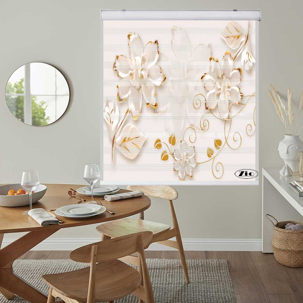 پرده زبرا زیو کد 3D1392 سایز 150x150 سانتی متر