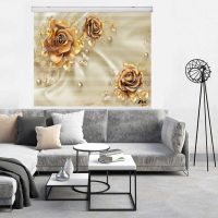پرده زبرا زیو کد 3D1359 سایز 150x150 سانتی متر