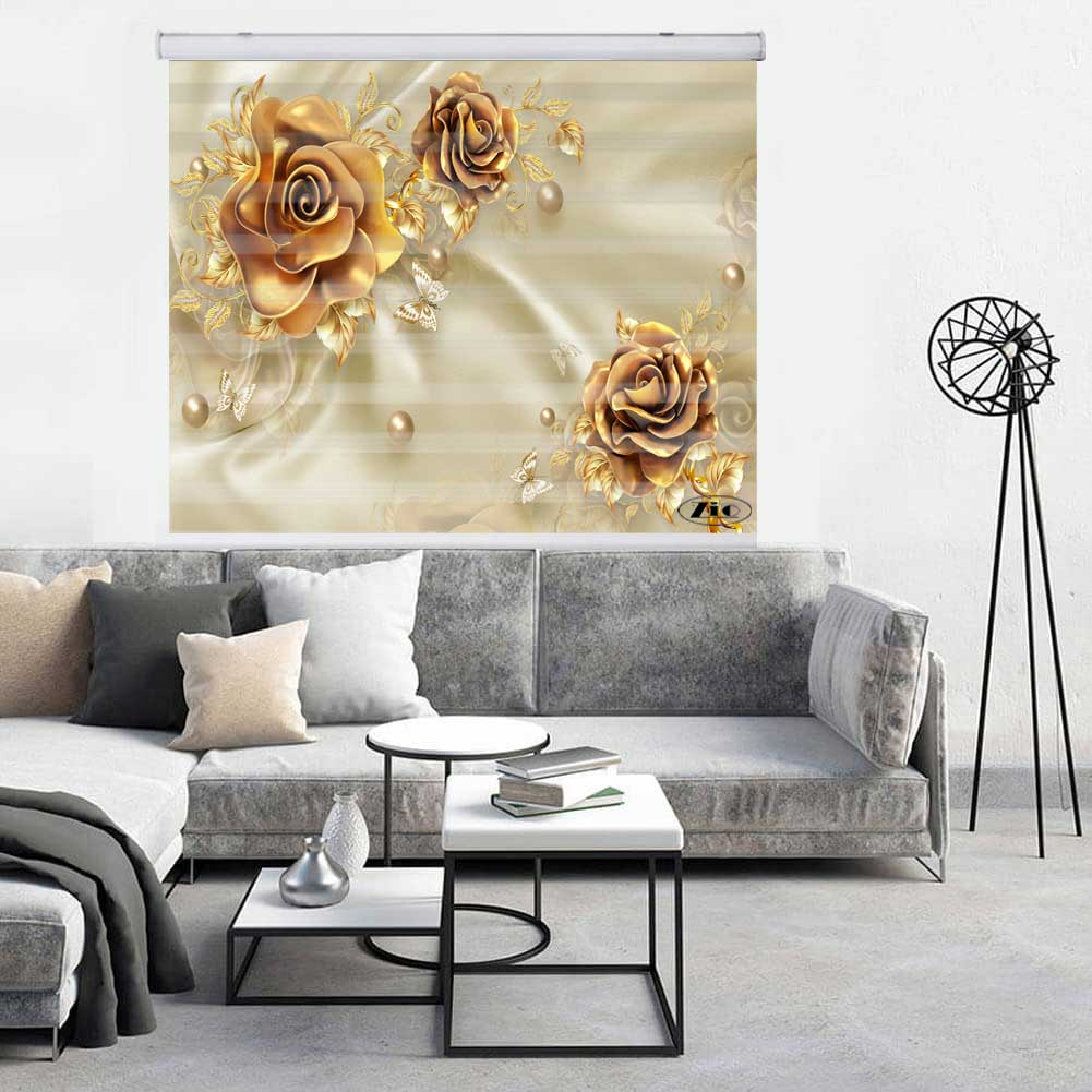 پرده زبرا زیو کد 3D1359 سایز 150x200 سانتی متر