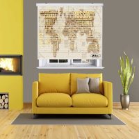 پرده زبرا زیو مدل سیلوئت 3D1441 سایز 150x150 سانتی متر