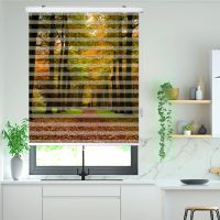 پرده زبرا زیو مدل L5051 سایز 200x150 سانتی متر