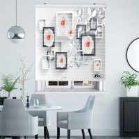 پرده زبرا زیو مدل سیلوئت کد 3D1160 سایز 150x150 سانتی متر