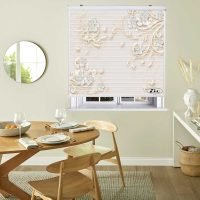 پرده زبرا زیو مدل سیلوئت 3D1316 سایز 150x150 سانتی متر