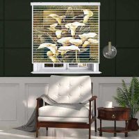 پرده زبرا زیو مدل سیلوئت 3D1439 سایز 150x150 سانتی متر