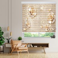 پرده زبرا زیو مدل 3D-1236 سایز 150x150 سانتی متر