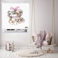 پرده زبرا زیو مدل سیلوئت K3019 سایز 150x150 سانتی متر