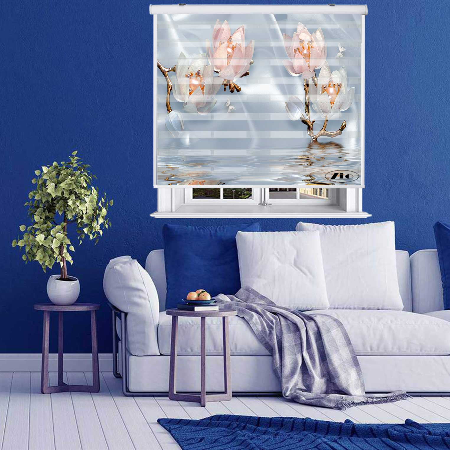 پرده زبرا زیو کد 3D1499 سایز 150x200 سانتی متر