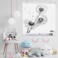 پرده زبرا زیو مدل سیلوئت L-5049 سایز 150x150 سانتی متر