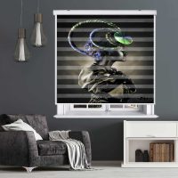 پرده زبرا زیو کد W4071 سایز 150X150 سانتی متر