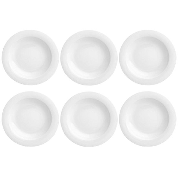 بشقاب خورش خوری چینی زرین ایران مدل h20 بسته 6 عددی