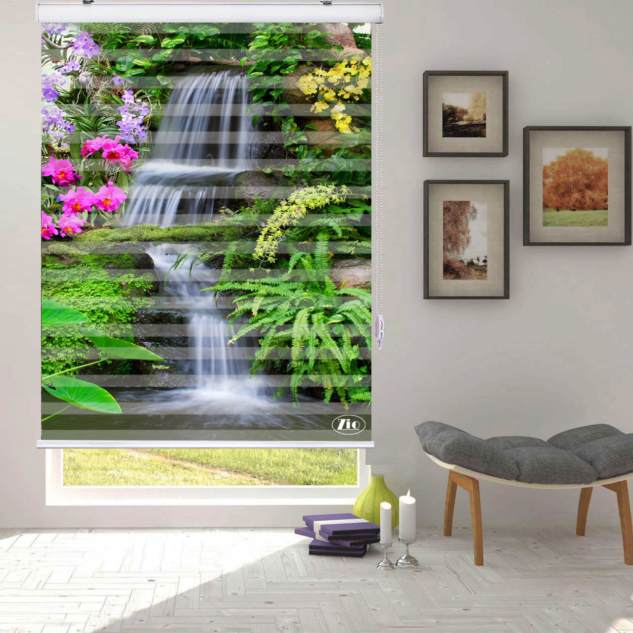 پرده زبرا زیو مدل L5050 سایز 100x280 سانتی متر