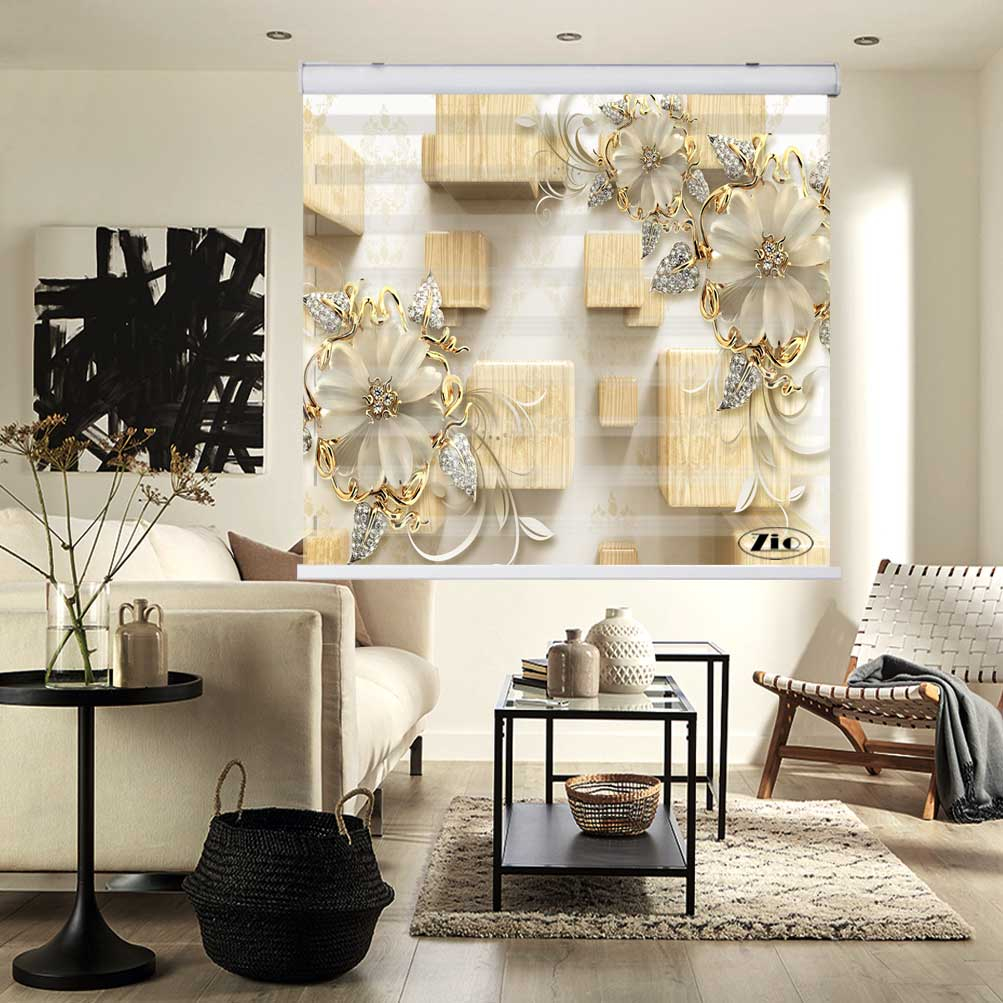 پرده زبرا زیو 3D1231 سایز 150x150 سانتی متر
