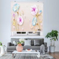 پرده زبرا زیو مدل سیلوئت 3D1402 سایز 150x150 سانتی متر