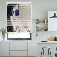 پرده زبرا زیو مدل سیلوئت P-6076 سایز 150x150 سانتی متر