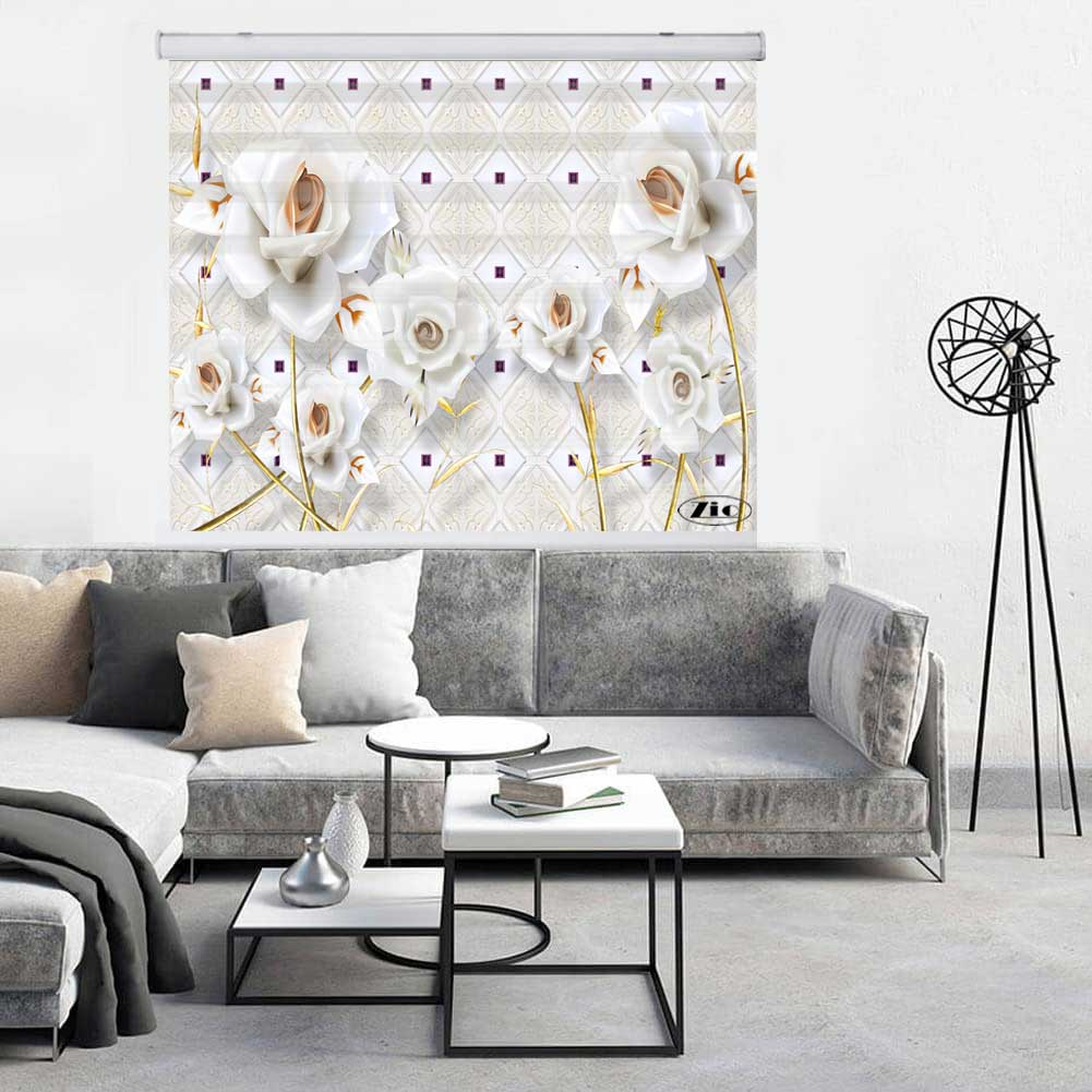 پرده زبرا زیو کد 3D1206 سایز 150x200 سانتی متر