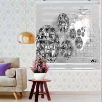 پرده زبرا زیو کد 1077 سایز 150x150 سانتی متر