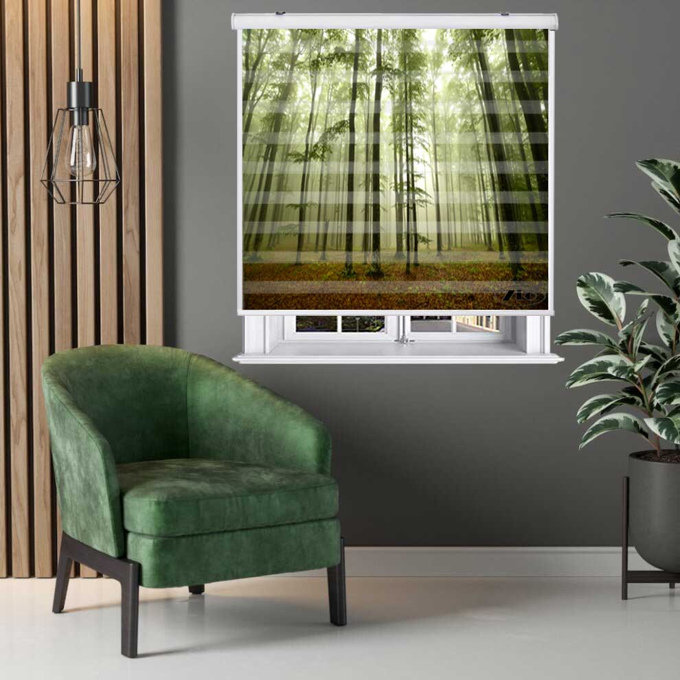 پرده زبرا زیو کد L5085 سایز 150X150 سانتی متر