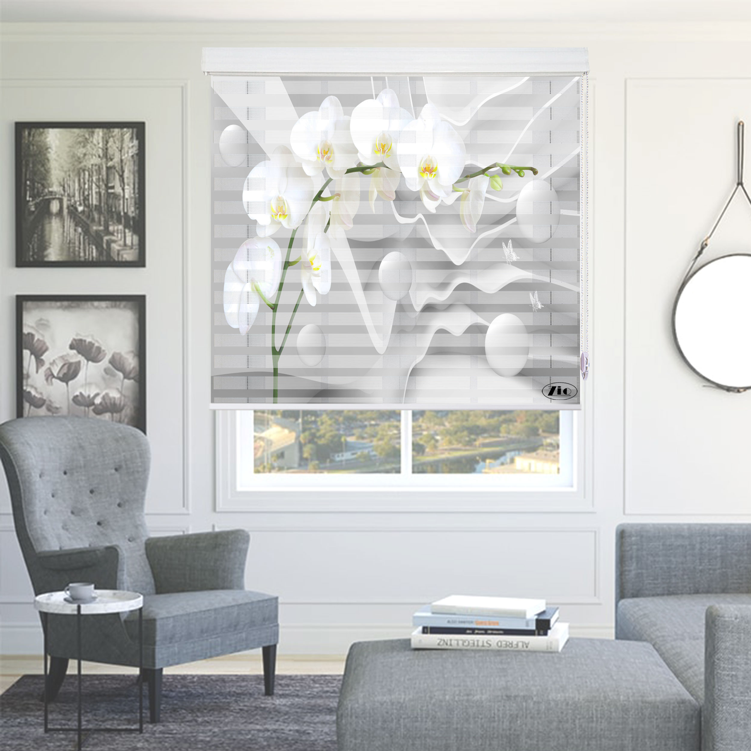 پرده زبرا زیو مدل 3D-1111 سایز 150x200 سانتی متر