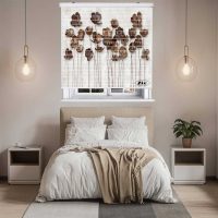 پرده زبرا زیو مدل 3D1126 سایز 150x150 سانتی متر