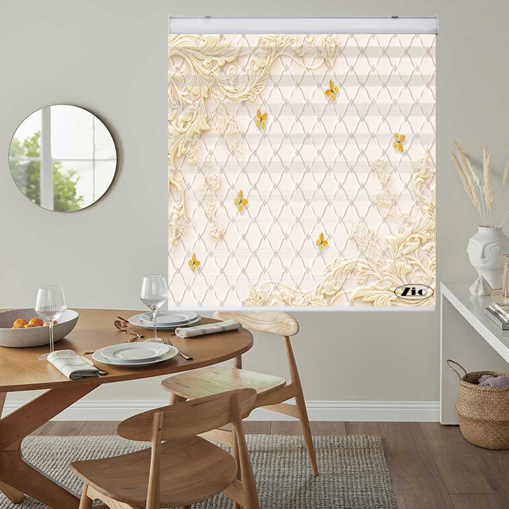پرده زبرا زیو کد 3D1340 سایز 150x200 سانتی متر