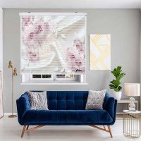 پرده زبرا زیو مدل سیلوئت 3D1285 سایز 150x150 سانتی متر
