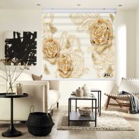 پرده زبرا زیو کد 3D1201 سایز 150x150 سانتی متر