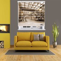 پرده زبرا زیو کد 3D1465 سایز 150X150 سانتی متر