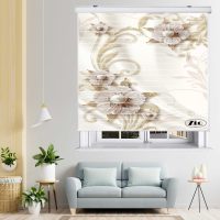 پرده زبرا زیو مدل 3D1114 سایز 150x150 سانتی متر