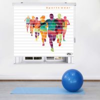 پرده زبرا زیو مدل Sport سایز 150x200 سانتی متر