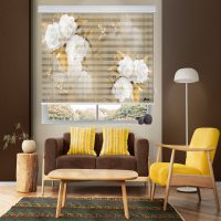 پرده زبرا زیو مدل 3D-1211 سایز 200x280 سانتی متر