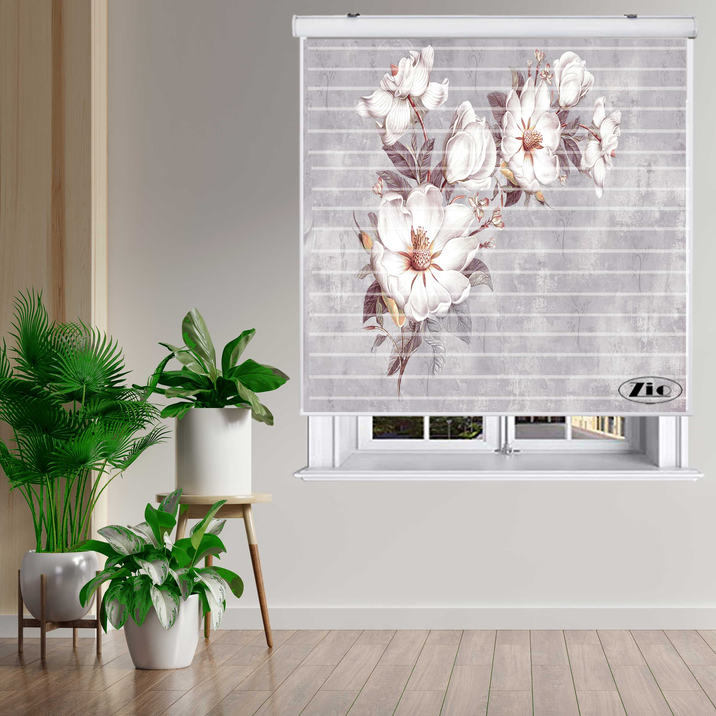 پرده زبرا مدل  3D1016 سایز 150x150 سانتی متر
