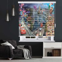 پرده زبرا زیو مدل K 3104 سایز 150x150 سانتی متر