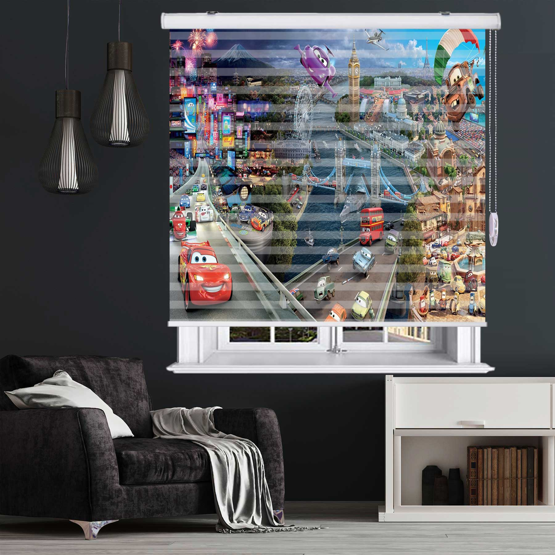 پرده زبرا زیو مدل K 3104 سایز 150x200 سانتی متر