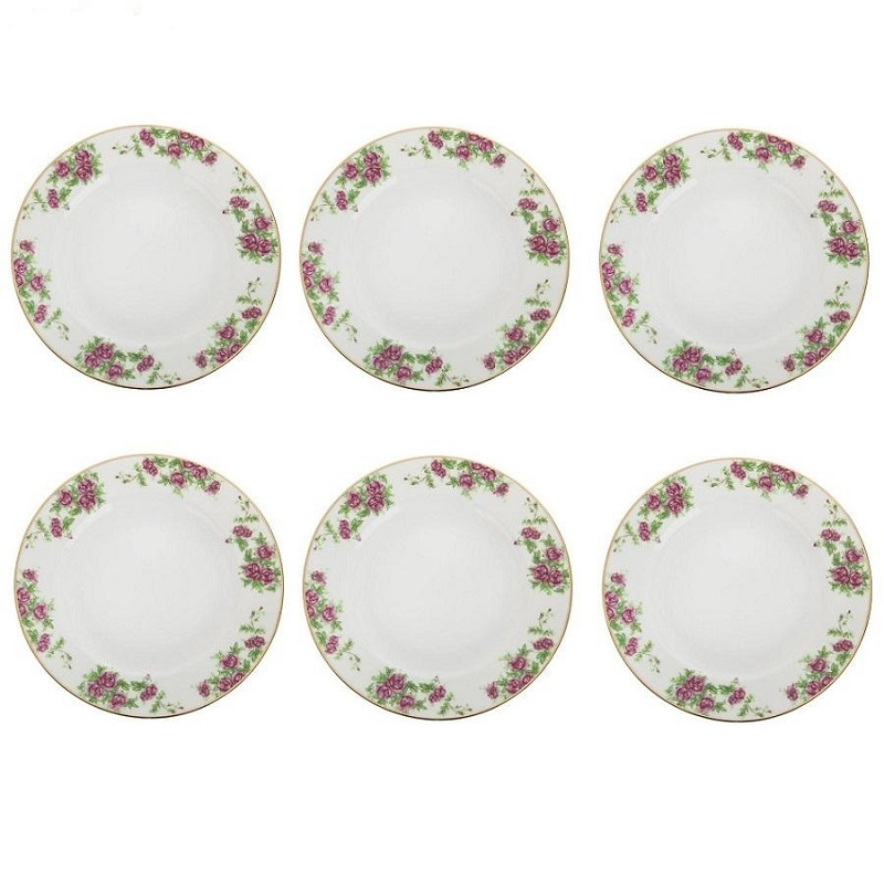 پیش دستی چینی زرین ایران طرح بیدگل مدل ایتالیا کد 19 درجه عالی بسته 6 عددی