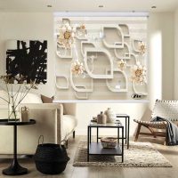 پرده زبرا زیو کد 3D1294 سایز 150x150 سانتی متر