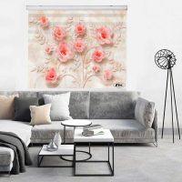 پرده زبرا کد کالا 3D1253 سایز 150x200 سانتی متر