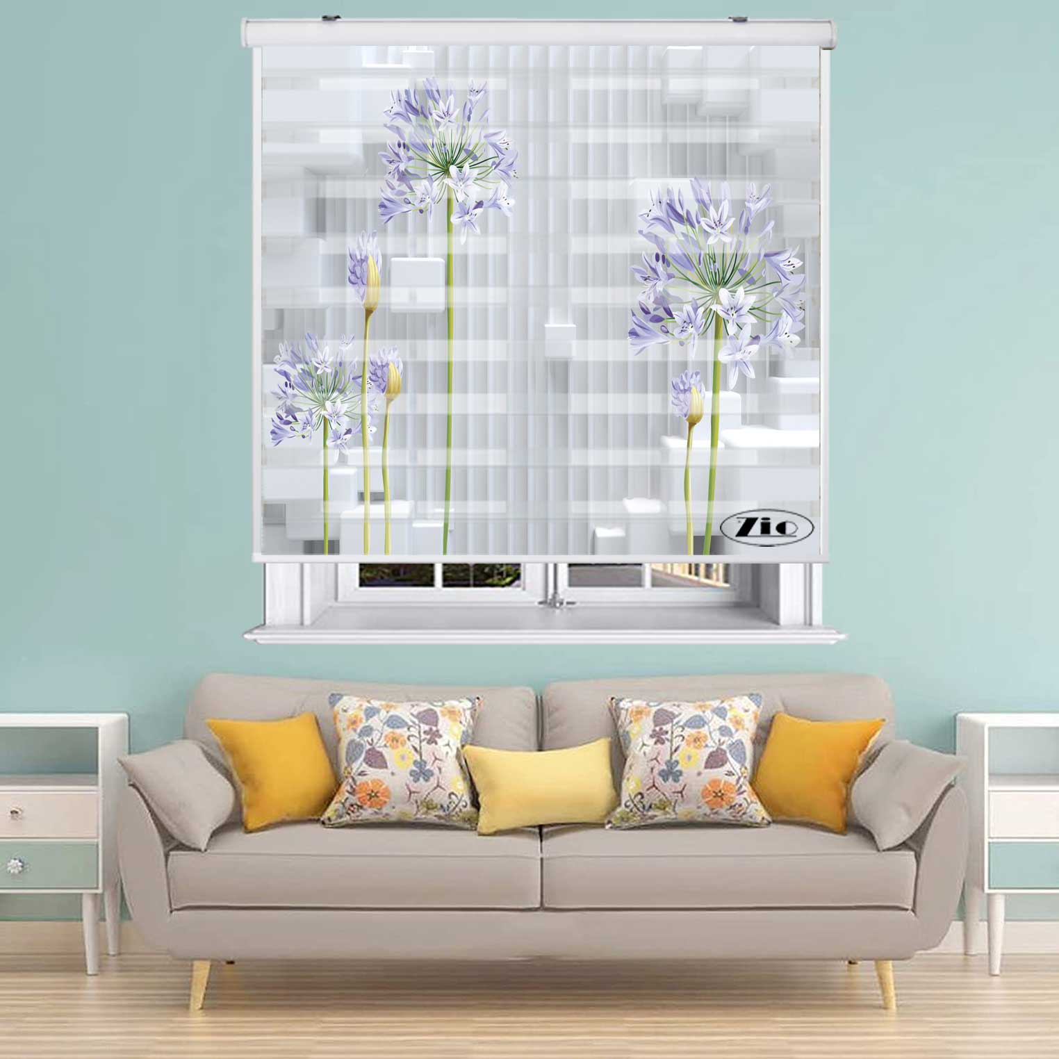 پرده زبرا زیو کد 3D1472 سایز 150x200 سانتی متر