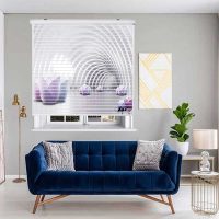 پرده زبرا زیو مدل سیلوئت 3D1468 سایز 150x150 سانتی متر