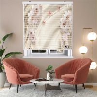 پرده زبرا زیو مدل سیلوئت 3D1295 سایز 150x150 سانتی متر