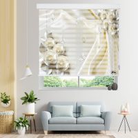 پرده زبرا زیو مدل 3D-1053 سایز 150x150 سانتی متر
