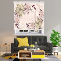 پرده زبرا زیو مدل سیلوئت 3D1265 سایز 150x150 سانتی متر