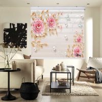 پرده زبرا زیو مدل 3D1216 سایز 150x150 سانتی متر