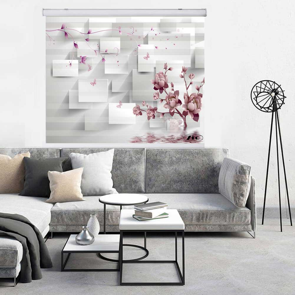 پرده زبرا زیو کد 3D1259 سایز 150x150 سانتی متر